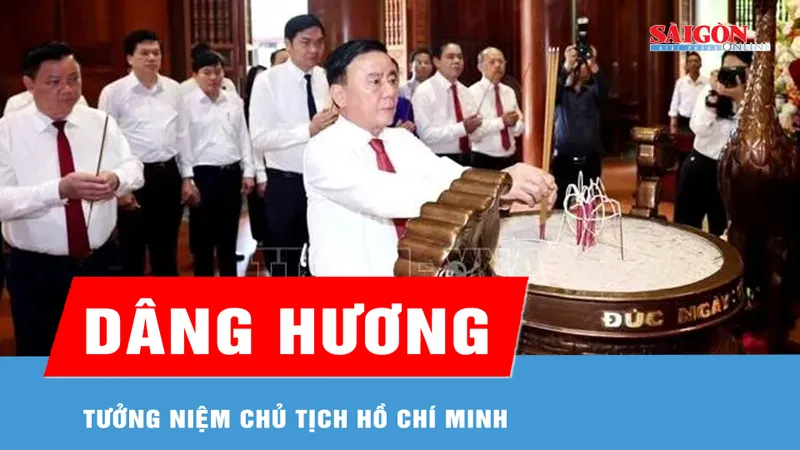 Thường trực Ban Bí thư Trần Cẩm Tú dâng hương tưởng niệm Chủ tịch Hồ Chí Minh 