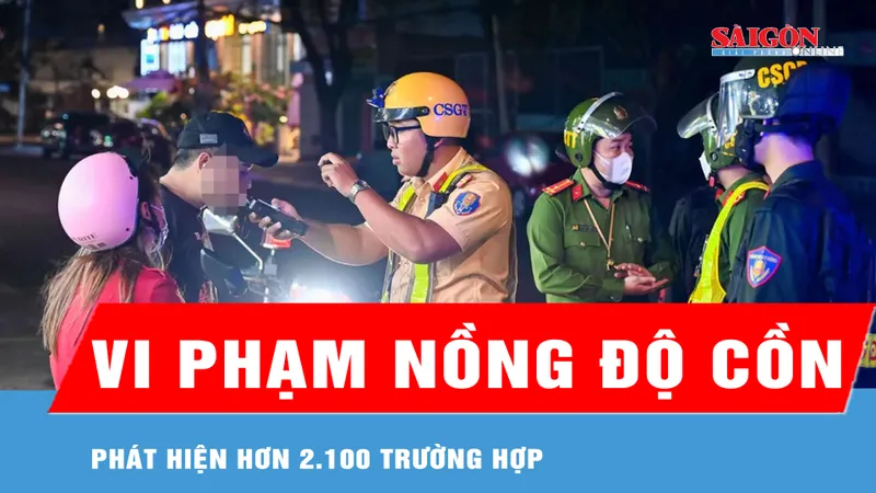 Hơn 2.100 trường hợp vi phạm nồng độ cồn trong ngày đầu nghỉ lễ