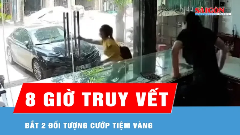 8 giờ truy vết đôi nam nữ cướp tiệm vàng tại Hà Tĩnh