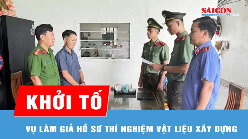 Khởi tố vụ làm giả hàng ngàn giấy kết quả thí nghiệm vật liệu xây dựng