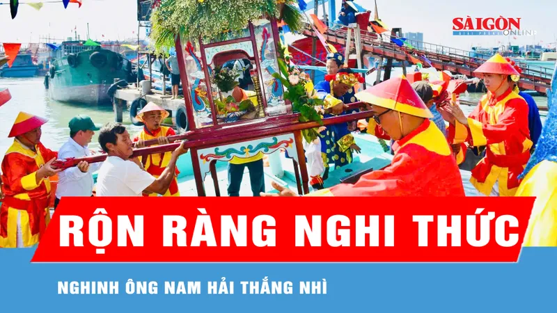 Rộn ràng nghi thức Nghinh Ông Nam Hải Thắng Nhì