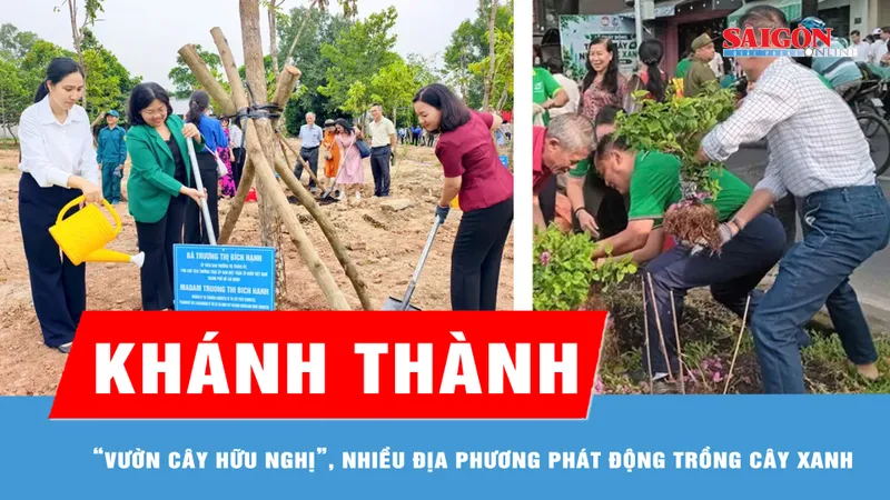 Khánh thành “Vườn cây Hữu nghị”, nhiều địa phương phát động trồng cây xanh 