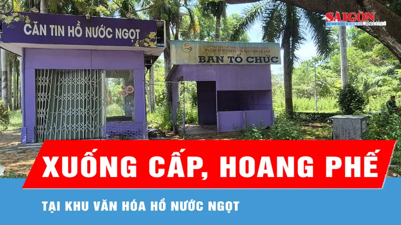 Cần Thơ: Khu văn hóa Hồ Nước Ngọt xuống cấp, hoang phế 