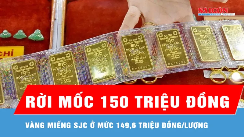 Sáng 8-6, giá vàng giảm 600.000 đồng/lượng 