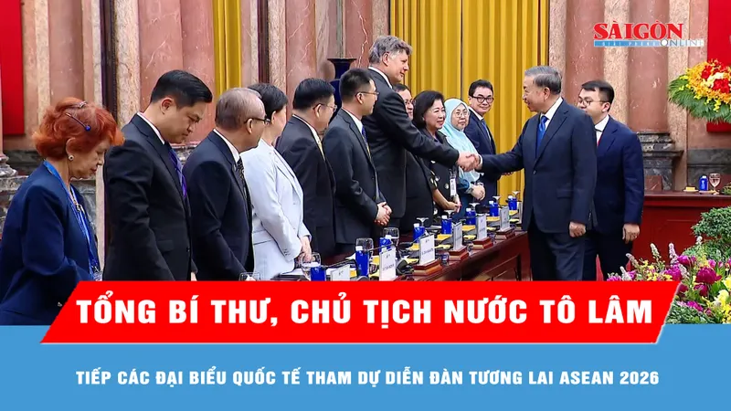 Tổng Bí thư, Chủ tịch nước Tô Lâm tiếp các đại biểu quốc tế tham dự Diễn đàn Tương lai ASEAN 2026 