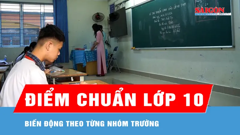 Điểm chuẩn lớp 10 biến động theo từng nhóm trường 