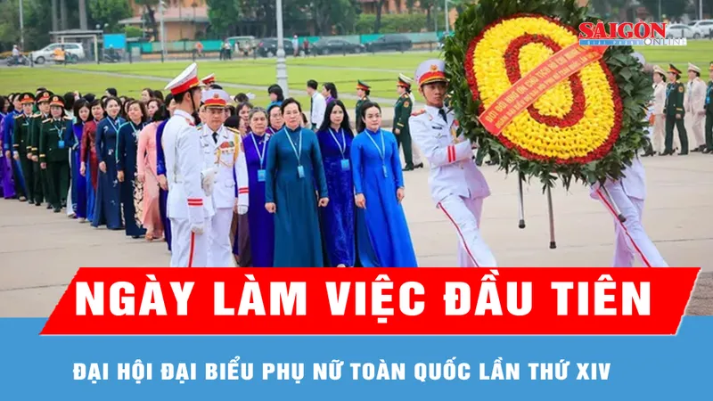 Đại hội đại biểu Phụ nữ toàn quốc lần thứ XIV bước vào ngày làm việc đầu tiên