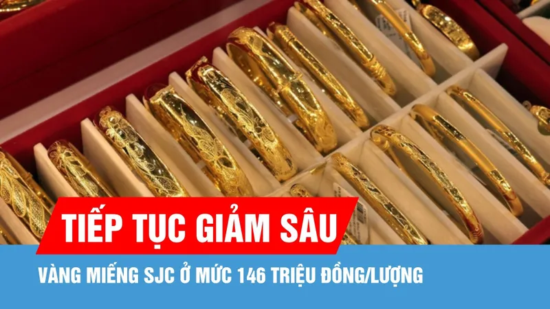 Sáng 30-6, giá vàng tiếp tục giảm sâu