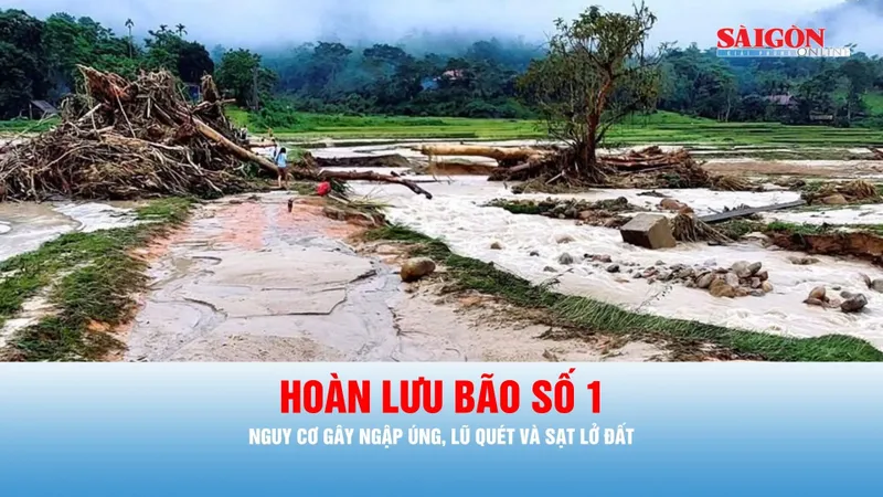 Podcast tin trưa 5-7: Nguy cơ ngập úng, lũ quét và sạt lở đất do hoàn lưu bão số 1