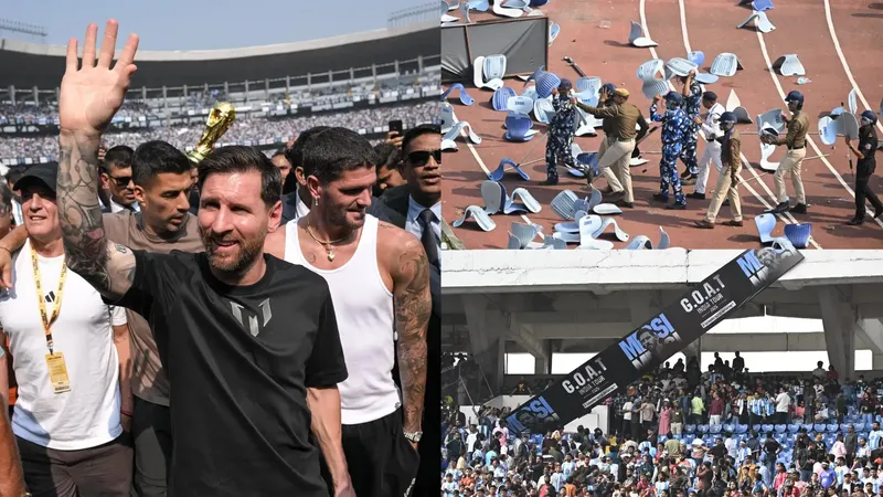 Tour GOAT tại Ấn Độ của Lionel Messi mở màn trong hỗn loạn