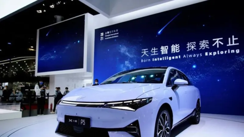 Ảnh minh họa Reuters: Một mẫu xe ô tô điện Trung Quốc