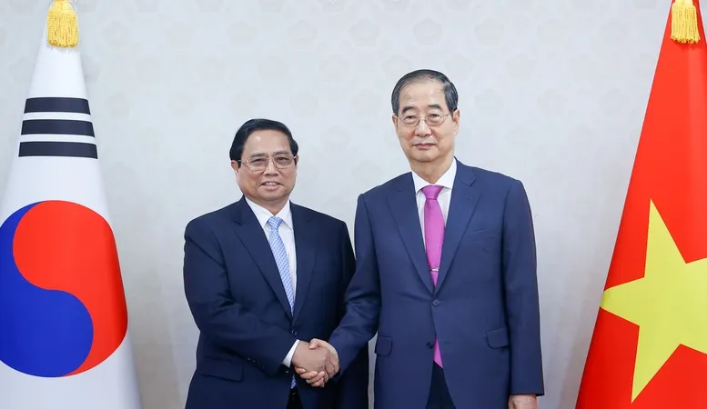 Thủ tướng Hàn Quốc Han Duck Soo hoan nghênh chuyến thăm chính thức Hàn Quốc của Thủ tướng Phạm Minh Chính 