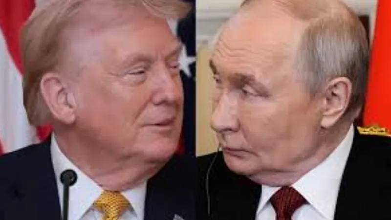 Ảnh ghép Tổng thống Trump và Tổng thống Putin. Ảnh The Destroy News