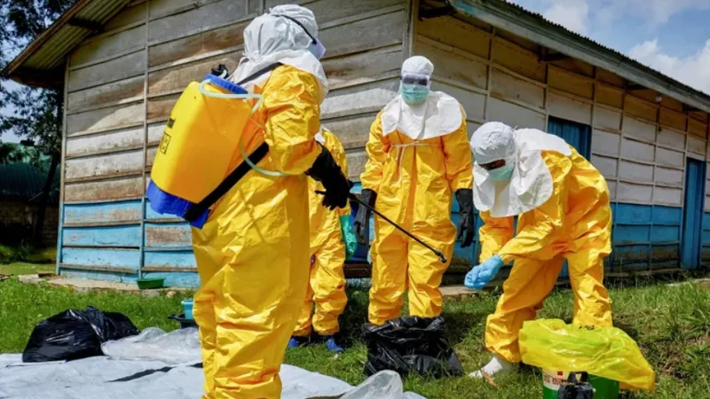 Ngăn chặn đợt bùng phát Ebola tại xã Hoho thuộc Bunia, tỉnh Ituri, Cộng hòa Dân chủ Congo. Ảnh: WORLD BANK