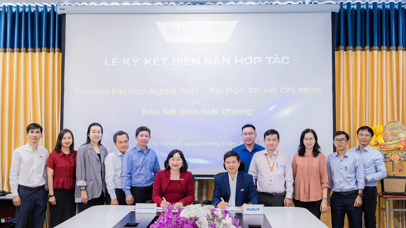 Báo Sài Gòn Giải Phóng và Trường Đại học HUFLIT hợp tác phát triển đào tạo nhân sự truyền thông, chuyển đổi số