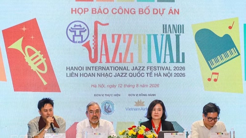 2026年河内国际爵士音乐节新闻发布会。