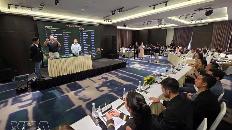 参赛队伍抽签及分组仪式。