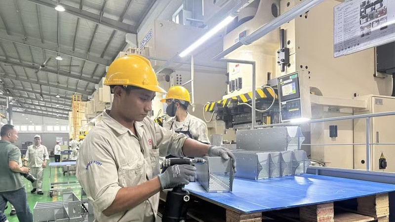 越南精密工业一号有限责任公司在富寿省霸善2工业区的汽车、摩托车零部件生产线。