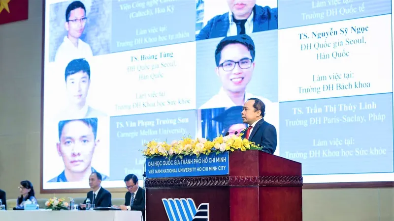 PGS-TS Vũ Hải Quân, Giám đốc ĐHQG TPHCM thông tin về các nhà khoa học trẻ được tuyển dụng