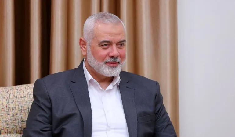 Thủ lĩnh Hamas Ismail Haniyeh. Ảnh: WANA/REUTERS