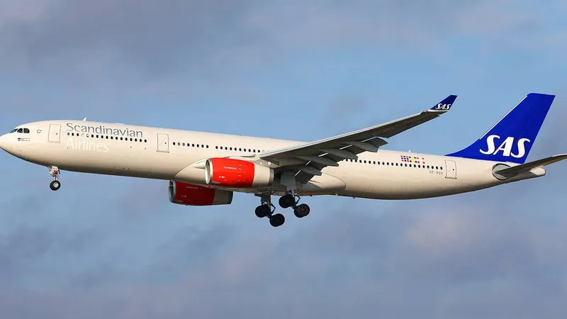 Máy bay của hãng Scandinavian Airlines System. Ảnh: Jetphotos