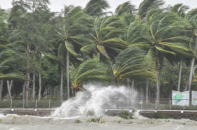 Bão Yagi gây mưa lớn tại Hải Nam. Ảnh: Hainan Today 