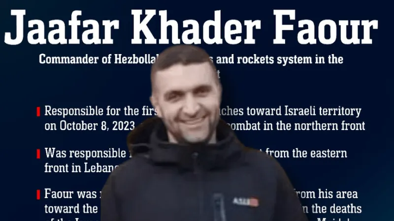Ông Jaafar Khader Faour. Ảnh: IDF SPOKESPERSON'S UNIT