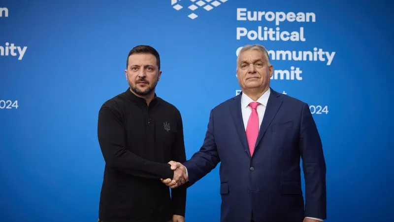 Tổng thống Ukraine Volodymyr Zelensky tại Hội nghị thượng đỉnh cộng đồng chính trị ở Hungary. Ảnh: PRESIDENT.GOV. UA 