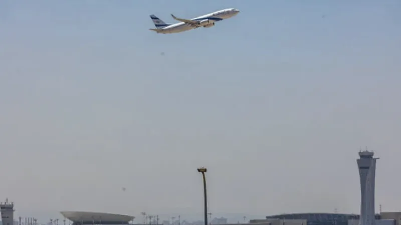 Máy bay của El Al khởi hành tại Sân bay quốc tế Ben Gurion. Ảnh: YOSSI ALONI/FLASH90 