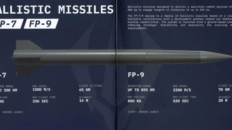 Ukraine giới thiệu tên lửa FP-7 và FP-9. Ảnh: DEFENSE EXPRESS