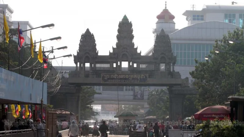 Khu vực biên giới giữa tỉnh Sa Kaeo của Thái Lan và Campuchia. Ảnh: BANGKOK POST 