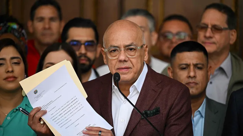 Chủ tịch Quốc hội Venezuela Jorge Rodriguez. Ảnh: VCG