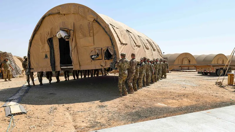 Căn cứ không quân Prince Sultan ở Saudi Arabia. Ảnh: AIR FORCE STAFF SGT.NOAH J.TANCER 