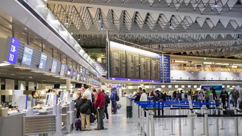  Sân bay Frankfurt tại Frankfurt, Đức. Ảnh: XINHUA 