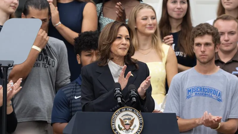 Cựu Phó Tổng thống Mỹ Kamala Harris. Ảnh: XINHUA 