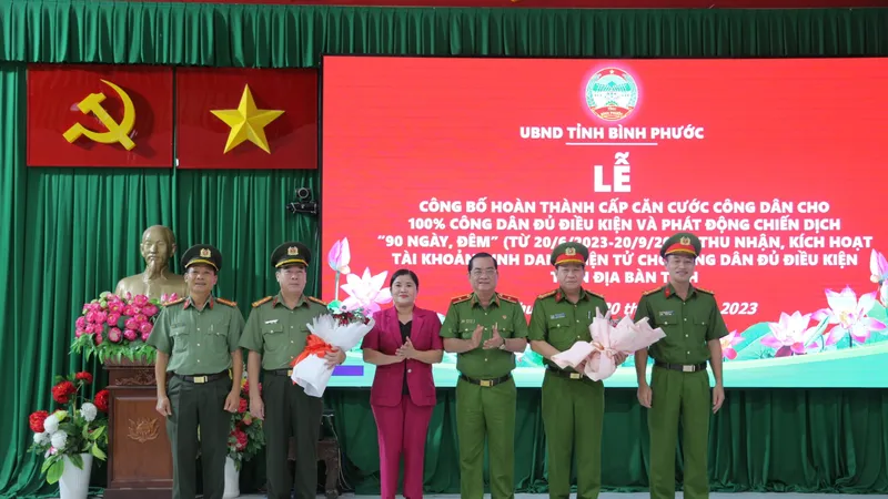 Bình Phước hoàn thành cấp căn cước cho 100% công dân 
