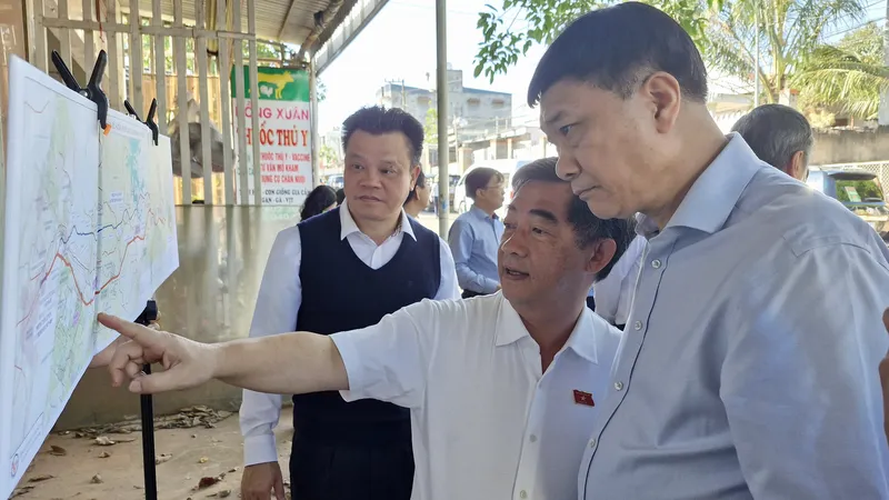 Chủ nhiệm Ủy ban Kinh tế của Quốc hội khảo sát thực địa cao tốc Gia Nghĩa - Chơn Thành