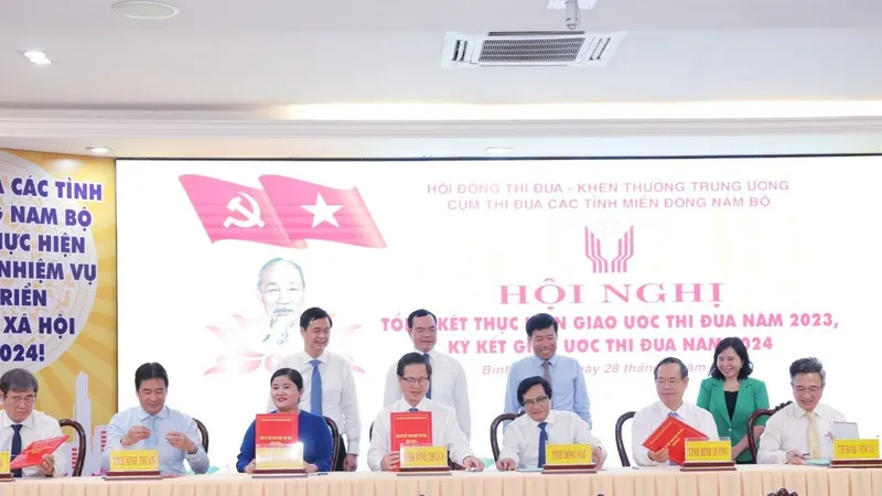 Cụm thi đua Đông Nam bộ ký kết thi đua năm 2024 