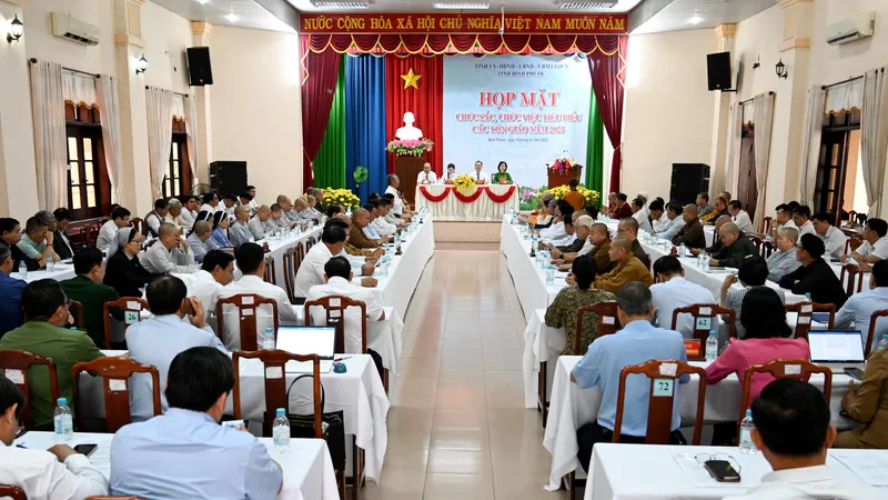 Bình Phước: Họp mặt chức sắc, chức việc tiêu biểu các tôn giáo
