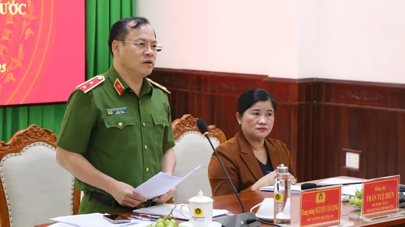 Thứ trưởng Bộ Công an Nguyễn Văn Long làm việc tại tỉnh Bình Phước về tiếp nhận quản lý cai nghiện