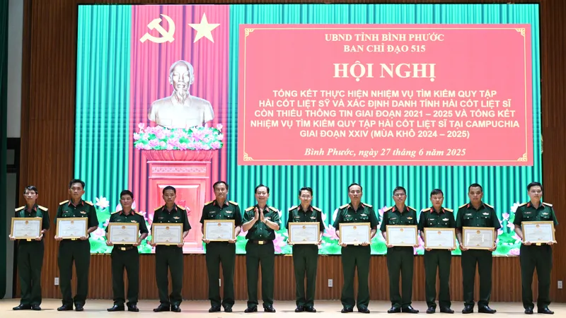 Bình Phước: 684 hài cốt liệt sĩ được quy tập trong 5 năm