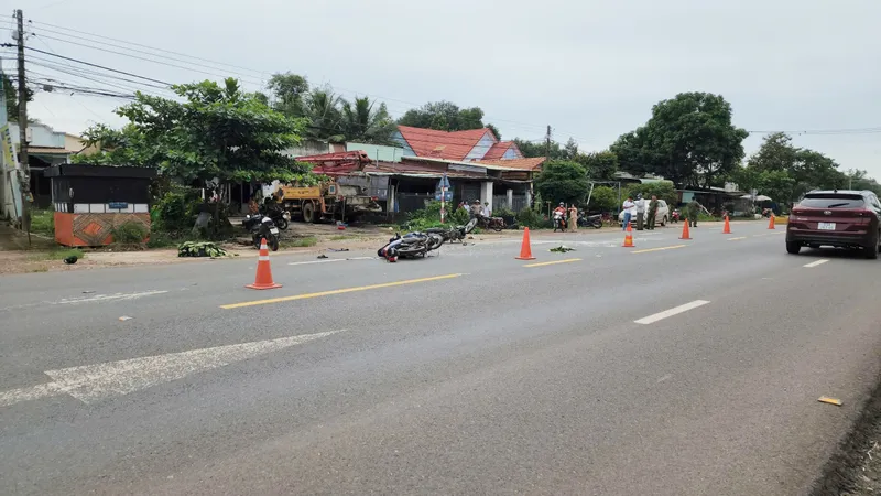 Tai nạn nghiêm trọng trên Quốc lộ 14 khiến 2 người tử vong