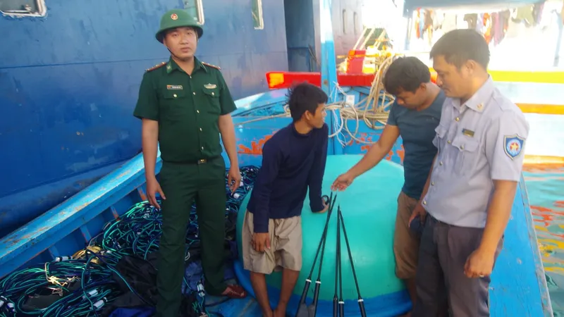 Tang vật được ngành chức năng tỉnh Bình Thuận thu giữ.