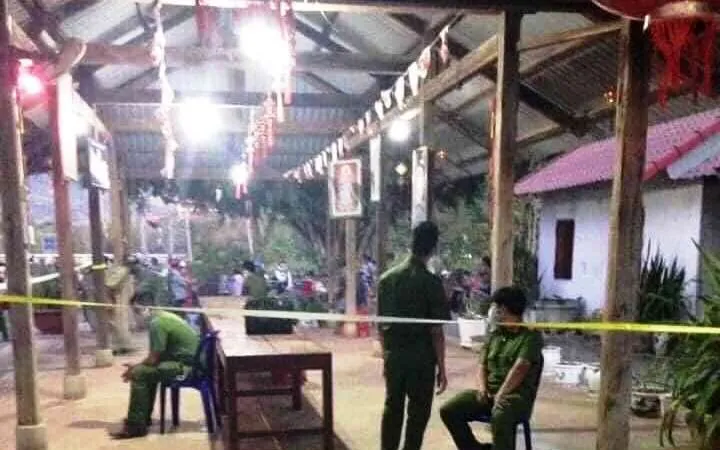 Hiện trường vụ án mạng.