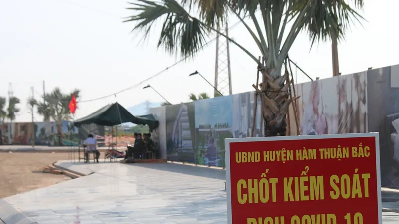 Một số nơi tại huyện Hàm Thuận Bắc còn chưa thực hiện tốt công tác phòng, chống dịch Covid-19.