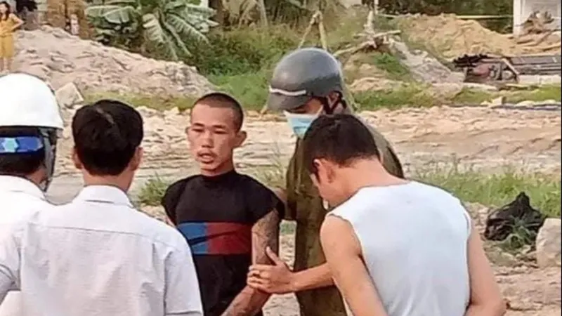 Đối tượng Hoàng bị tạm giữ. Ảnh: NDCC