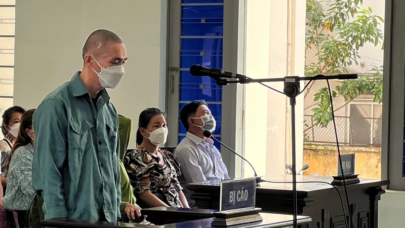 Bị cáo Võ Văn Long tại phiên tòa