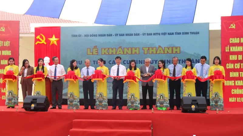 Khánh thành Khu di tích Căn cứ Tỉnh ủy Bình Thuận trong kháng chiến chống Mỹ