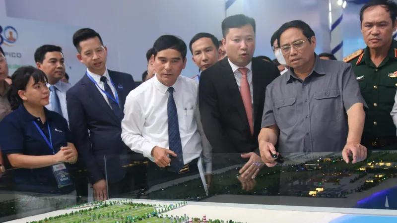 Thủ tướng Chính phủ Phạm Minh Chính dự lễ khởi công Khu công nghiệp Sơn Mỹ 1 tại huyện Hàm Tân, tỉnh Bình Thuận vào tháng 8-2022