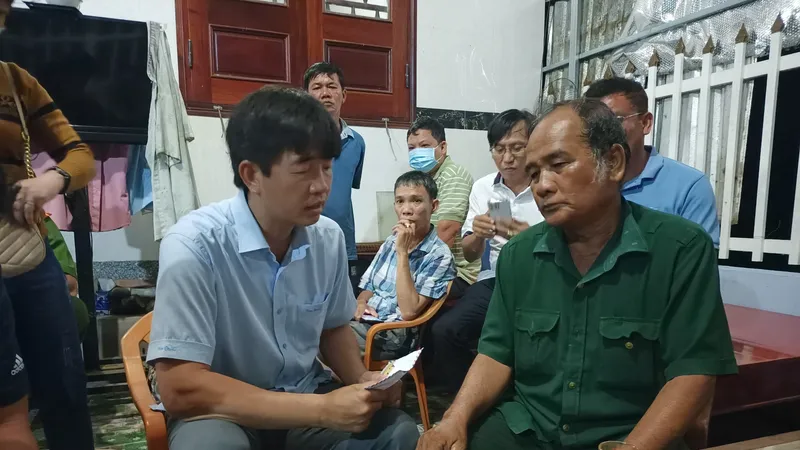 Chính quyền TP Phan Thiết thăm hỏi gia đình anh Nguyễn Hữu Đốn